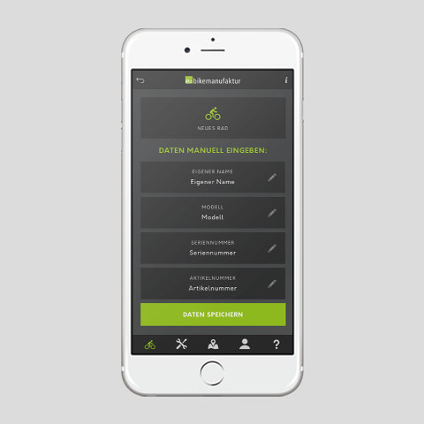 Acoount anlegen Service App